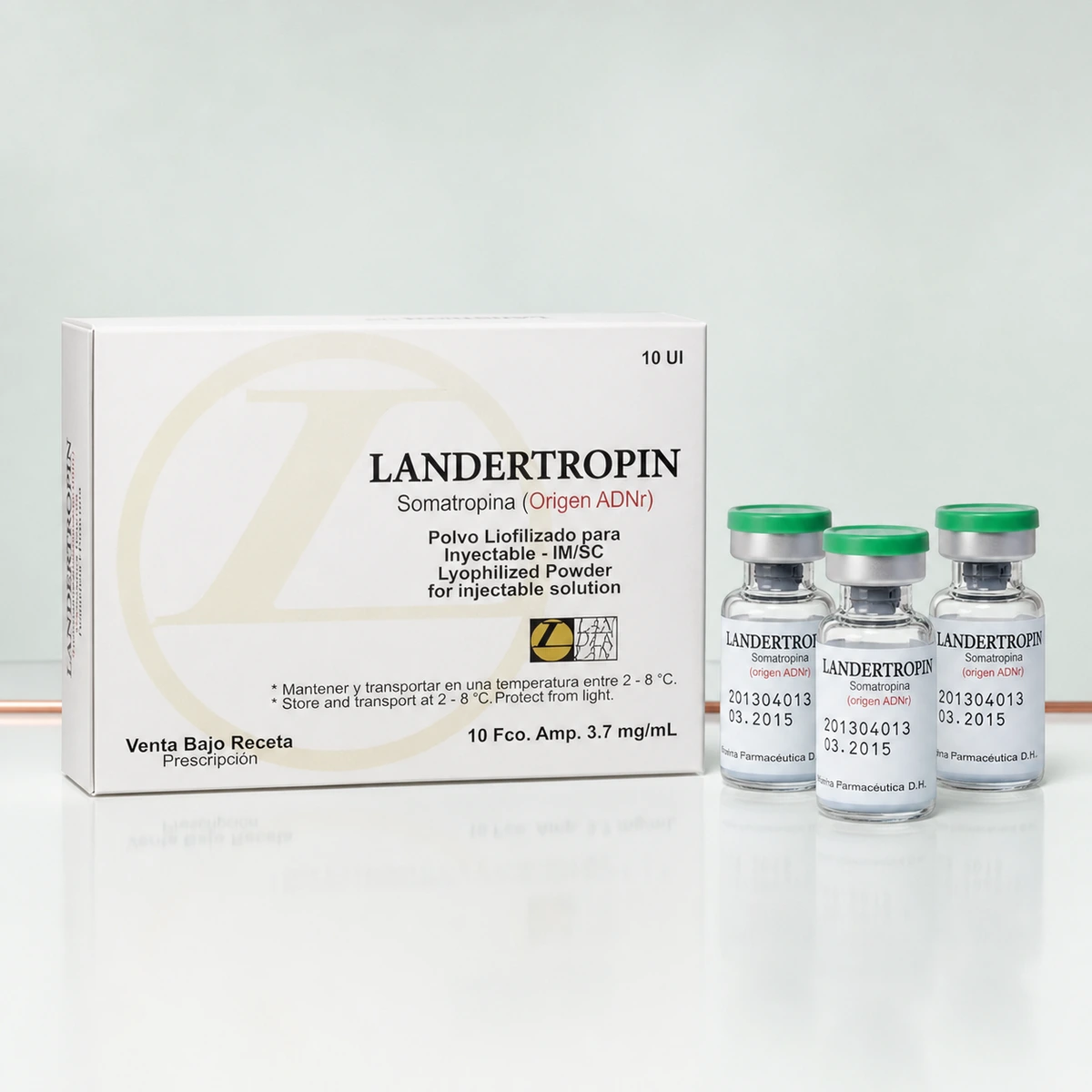 LANDERTROPIN SOMATROPINA 100UI - 10 FRASCOS