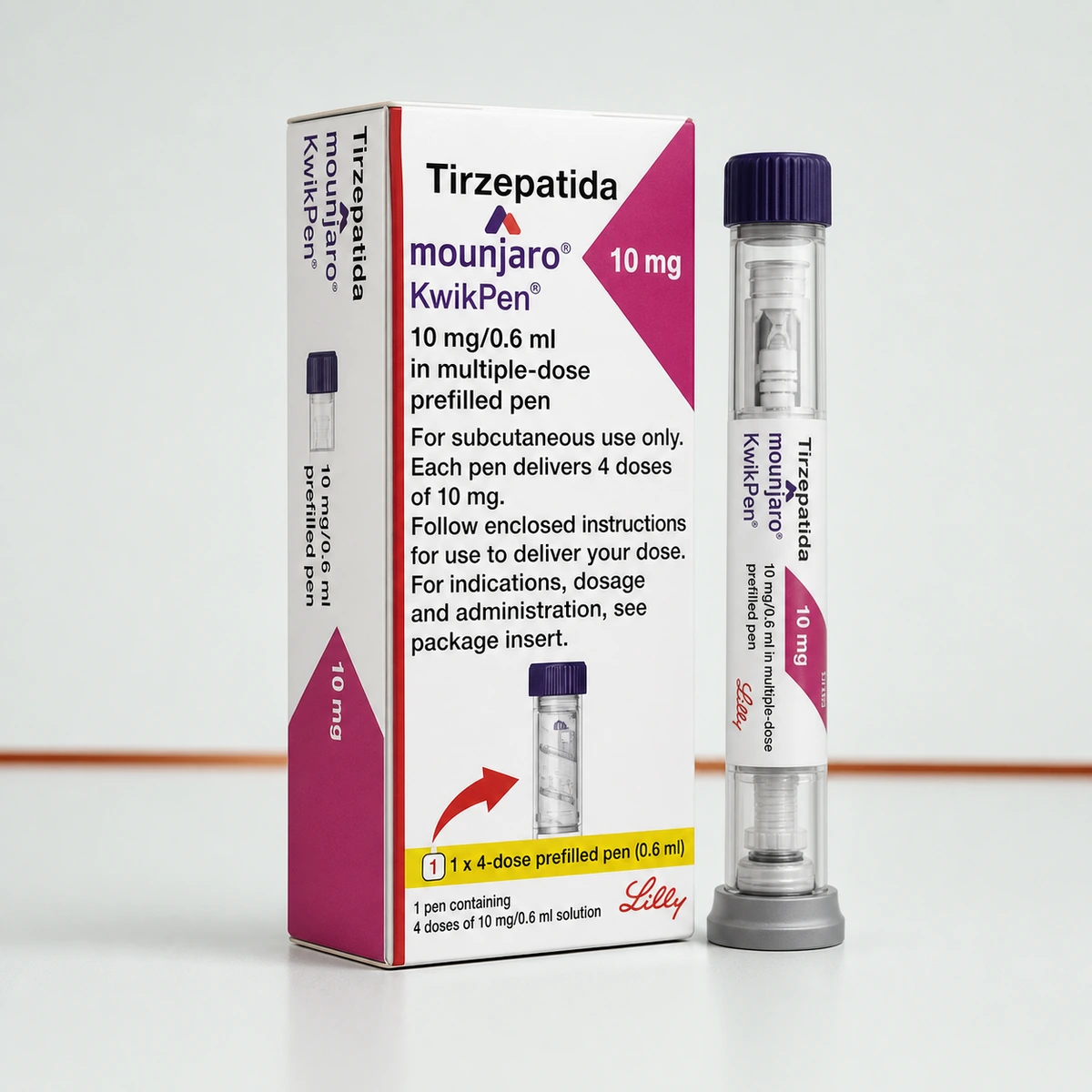 TIRZEPATIDA MOUNJ LILLY KWIKPEN 10MG/0.6ML