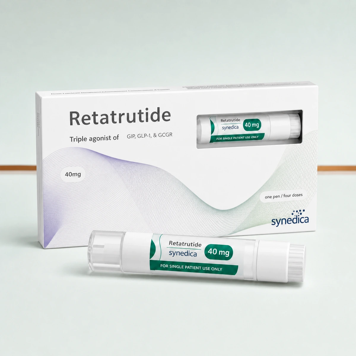 RETATRUTIDE SYNEDICA CANETA BRANCA 40MG
