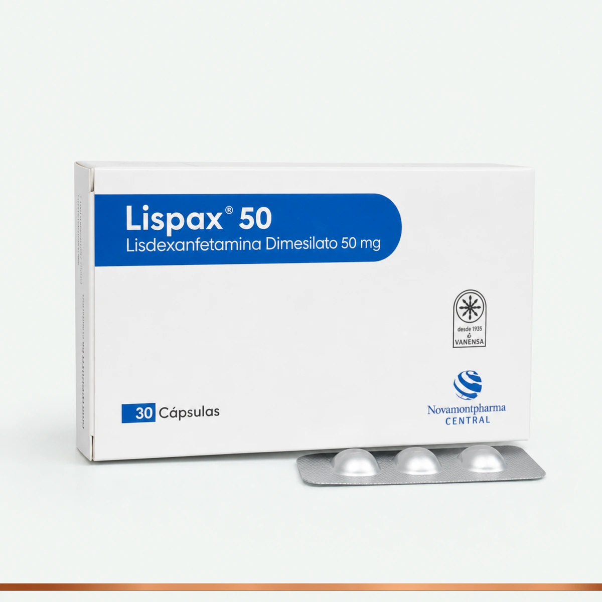 MED VENVANSE LISPAX 50MG