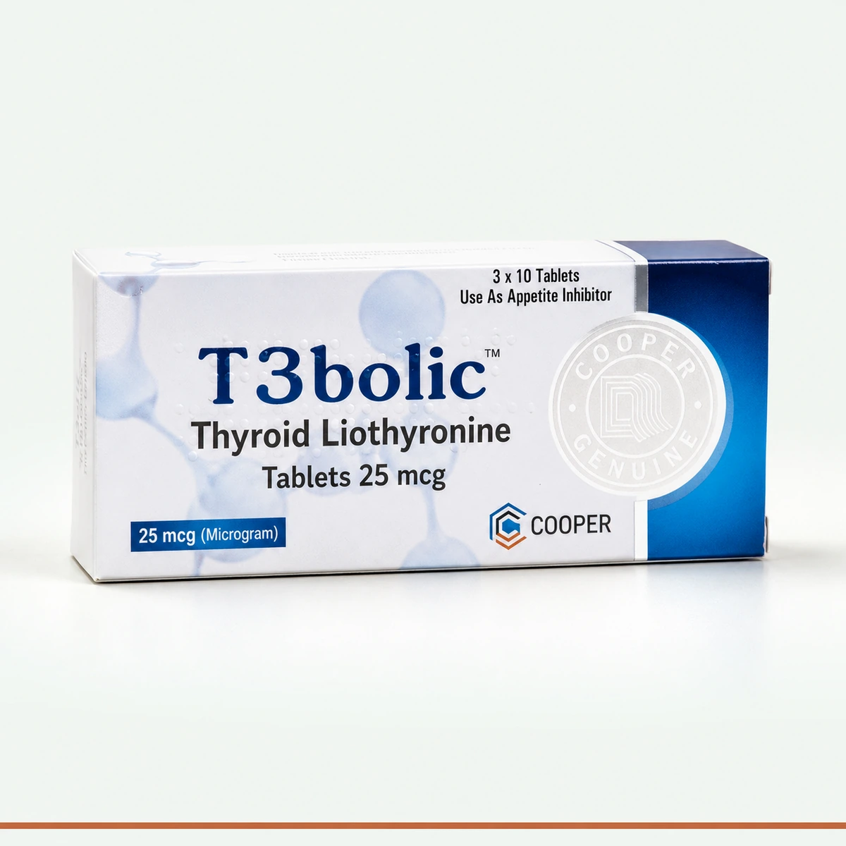 MED LIOTHYRONINE T3BOLIC COOPER 25MCG