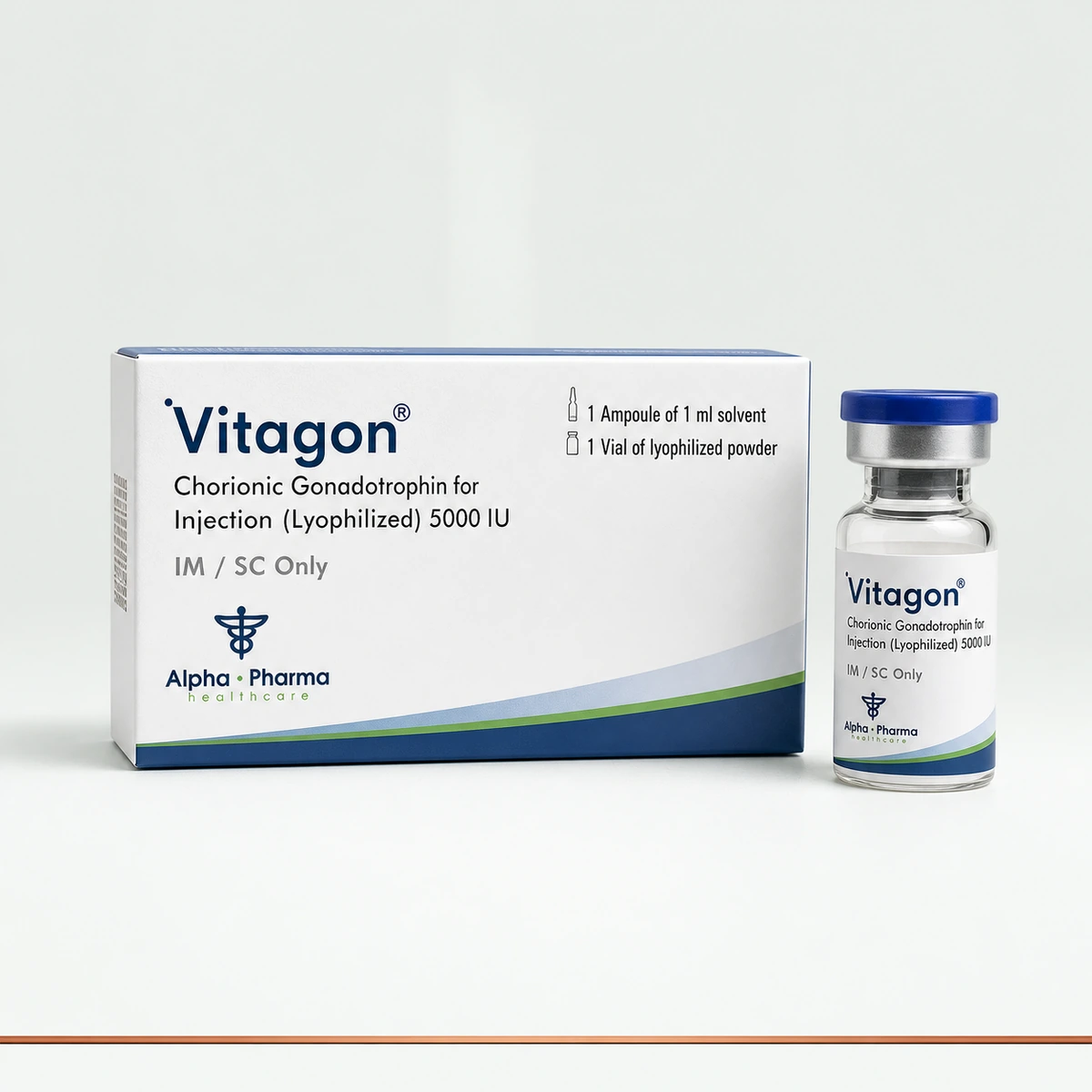 MED HCG VITAGON ALPHA PHARMA 5000IU