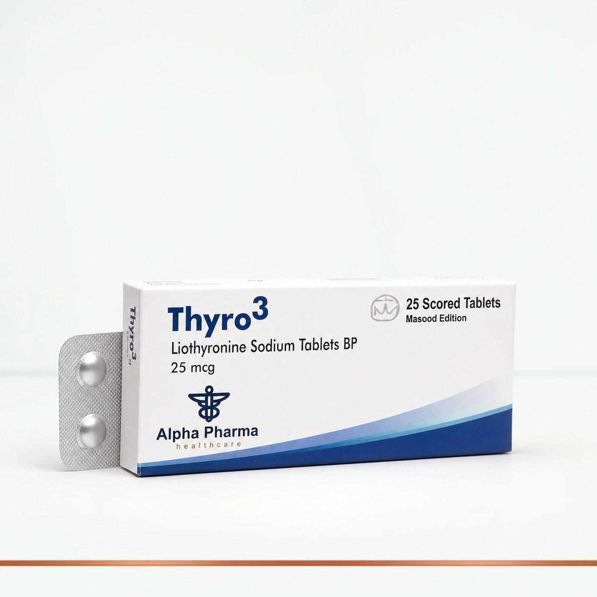 MED LIOTHYRONINE THYRO3 ALPHA PHARMA 25MCG